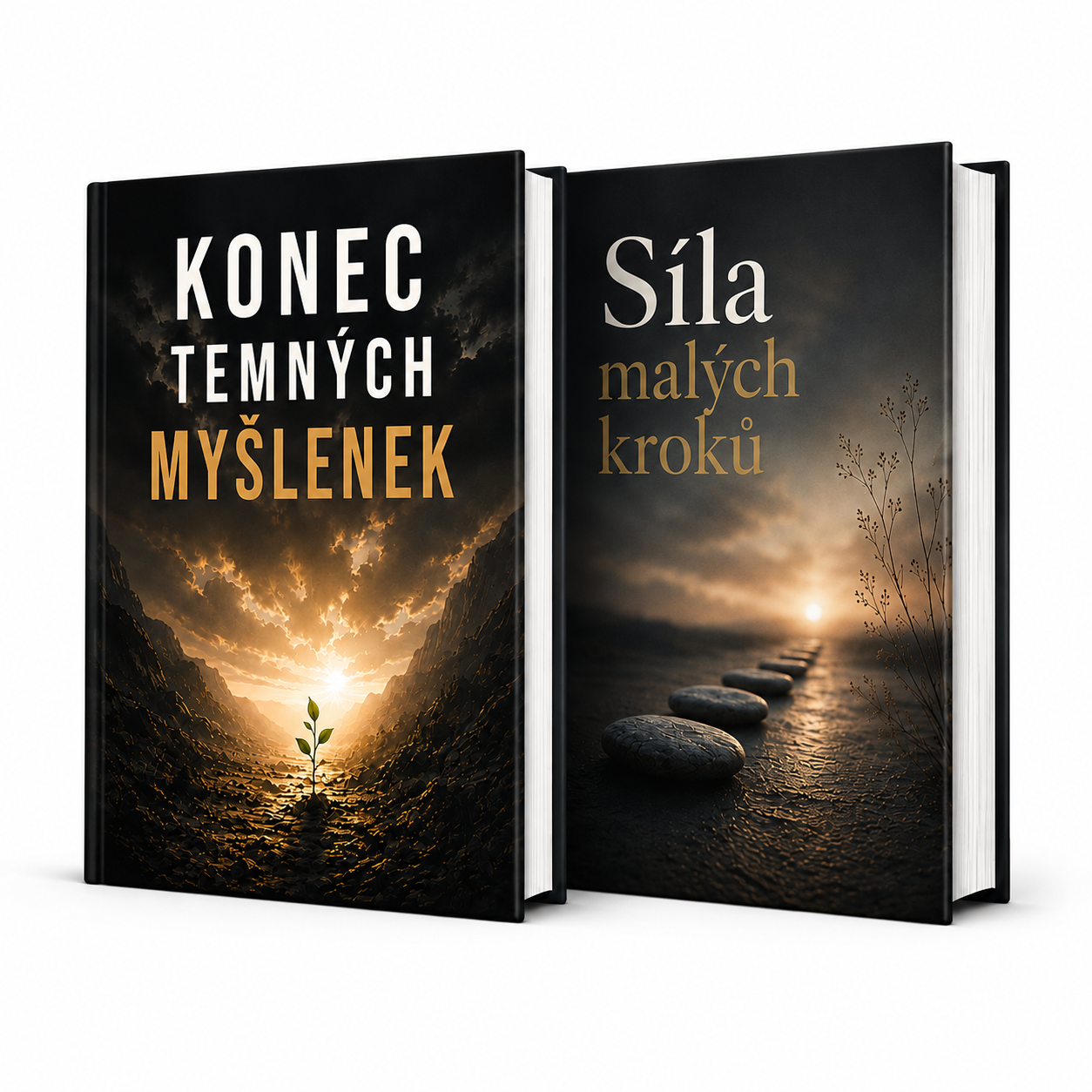 SADA DVOU E-KNIH – KONEC TEMNÝCH MYŠLENEK + SÍLA MALÝCH KROKŮ
